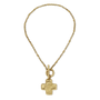 Life in Balance Cross Toggle Necklace-3