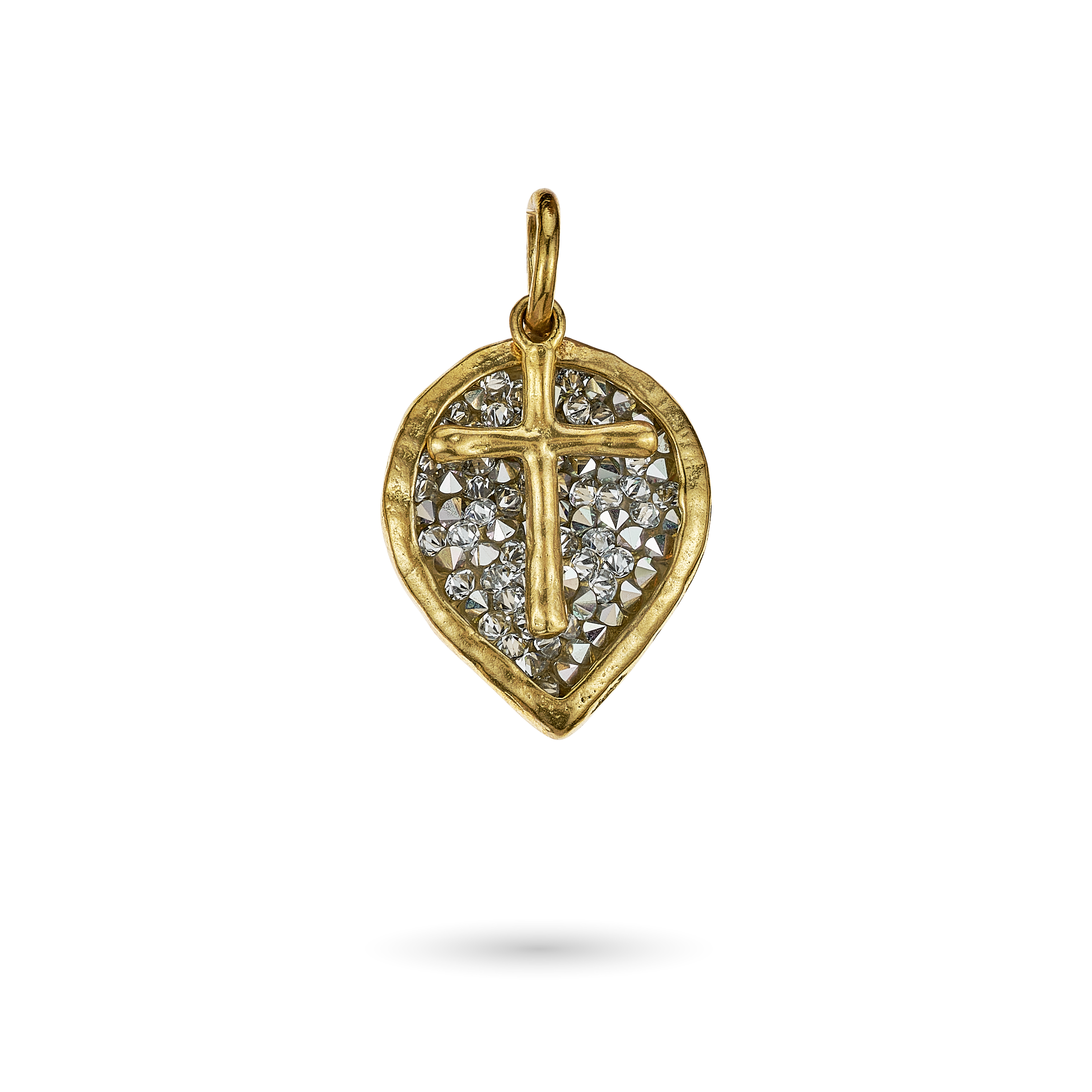 Lotus Cross Kristal Pendant-2