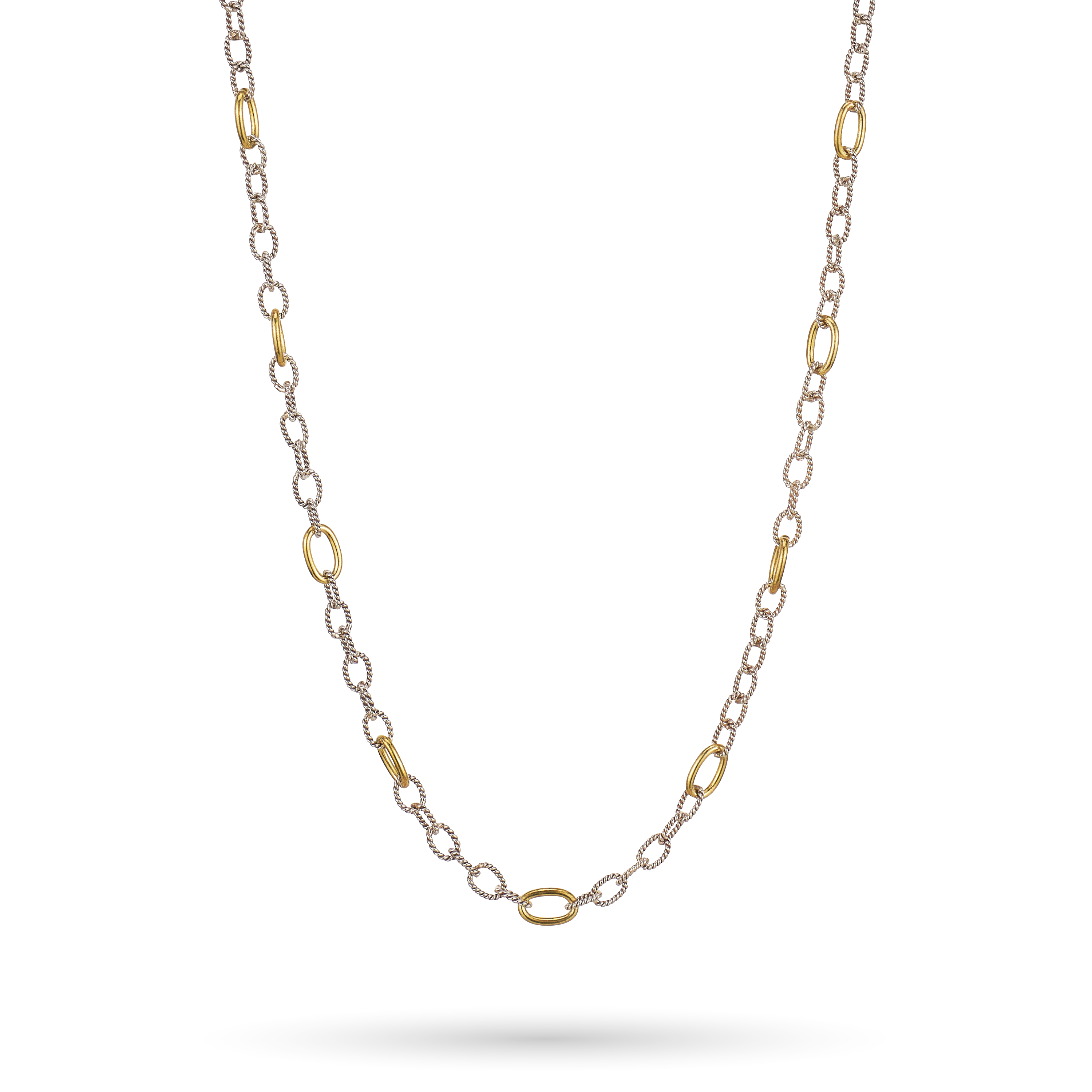 Twisted Link with Brass Rings 30