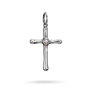Poetic Cross with Pearl Pendant - Sterling Silver-1