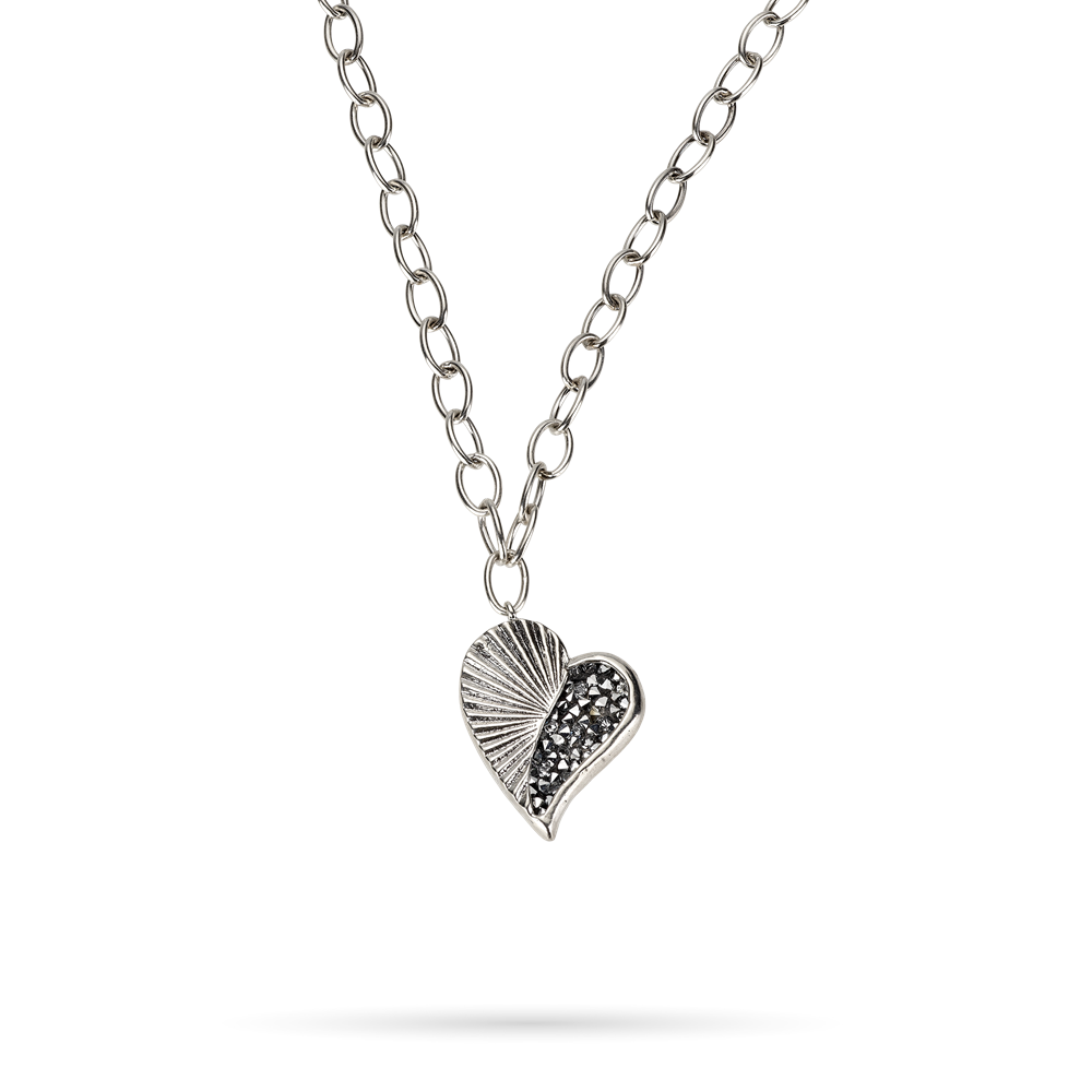 Poetic Heart Kristal Heartstar Necklace Sterling Silver Waxing Poetic