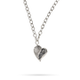 Poetic Heart - Kristal Heartstar Necklace - Sterling Silver-1