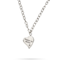 Poetic Heart - Kristal Heartstar Necklace - Sterling Silver-2