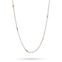 Thin Cable with Brass Beads Chain - 18"-1