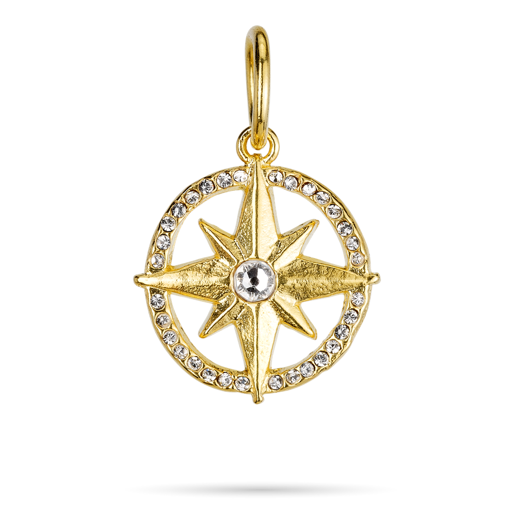 Spiritor Compass Charm - Gold Plate-5