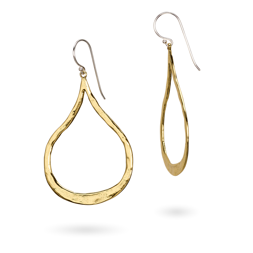 Swoon Earrings Ceramic Coated Brass Waxing Poetic