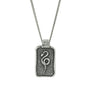 Sterling Silver Angius Snake Pendant Necklace-1