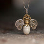 Gift Ideas - Bee Brave Honeypearl Necklace-2