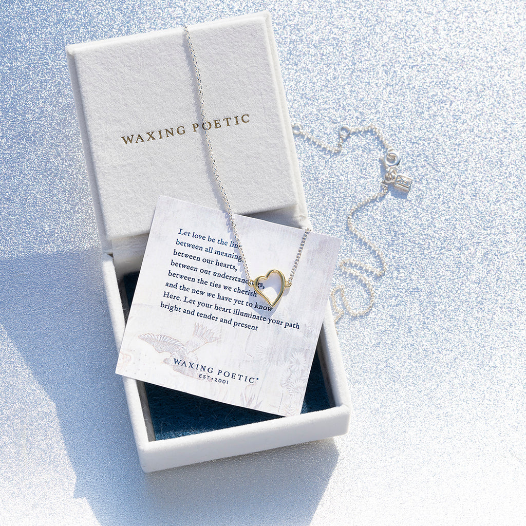 Poetic Heart Openheart Necklace Waxing Poetic