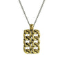 Brass Chain Tag on Silver Chain - Back-2