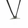 Sterling Silver Boat Cleat on 24 Inch Leather Necklace-1