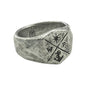Silver Coat of Arms Rings - Side View-2