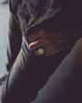 Dark Oxy Signet Ring on Model-4