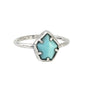 Sterling Silver & Turquoise Grounding Ring - Sizes 6 to 11-1