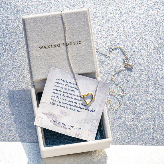 Poetic Heart Openheart Necklace Waxing Poetic