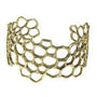 Honey Love Cuff - Brass and Crystals-4
