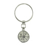 Sterling Silver Compass Key Fob-1