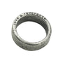 Men's Sterling Silver Love and Reverence Ring Band-1