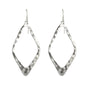 Open Up Earrings - Sterling Silver - Diamond-1