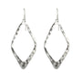 Open Up Earrings - Sterling Silver - Diamond-1