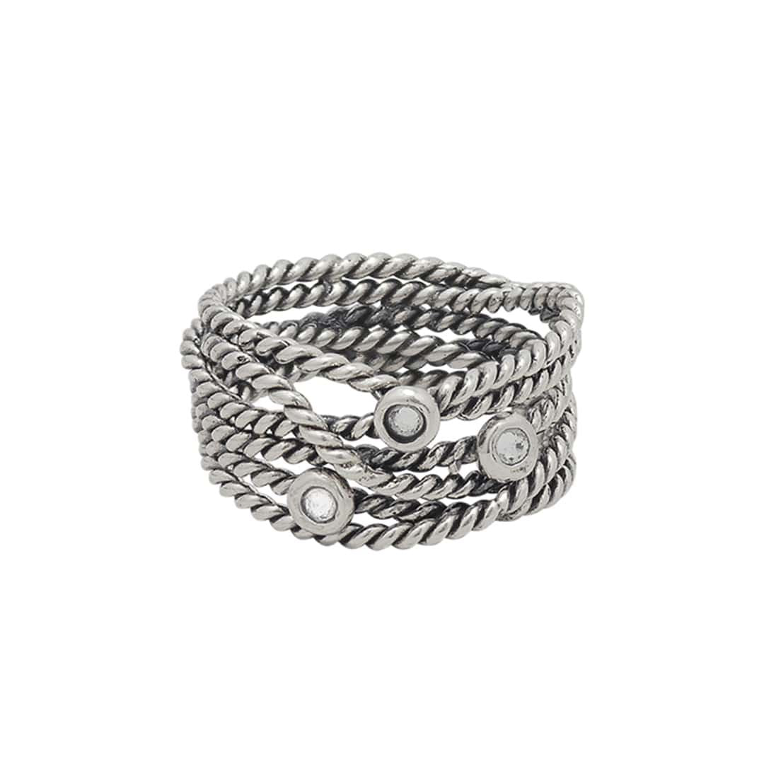Points of Light Ring - Sterling Silver-4