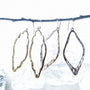 Open Up Earrings - Sterling Silver - Diamond-3